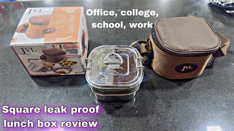 Jvl Stainless Steel Square Leak Proof lunch box review 